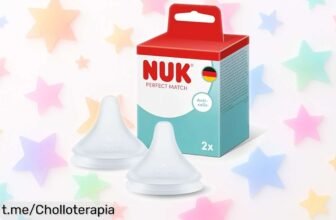 Tetinas para biberón NUK Perfect Match pack de 2, el super chollo que tu bebé necesita para beber tranquilo y sin llorar, ¡aprovecha esta oferta antes de que se acabe!