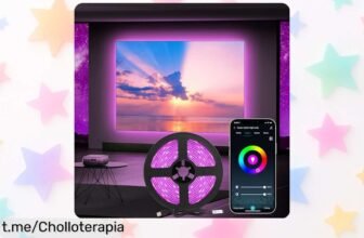 Tira de luces LED RGB Diyife que baila con la música y se controla con Alexa, ¡un iluminado superversátil a un precio loco que te hará querer fiesta todos los días!