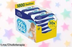 Toallitas para bebé Dodot 99% agua: ¡Pack de 30 a un precio loco! Cuida la piel de tu pequeño y aprovecha este chollo que no querrás dejar pasar.