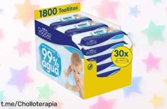 Toallitas para bebé Dodot 99% agua: ¡Pack de 30 a un precio loco! Cuida la piel de tu pequeño y aprovecha este chollo que no querrás dejar pasar.