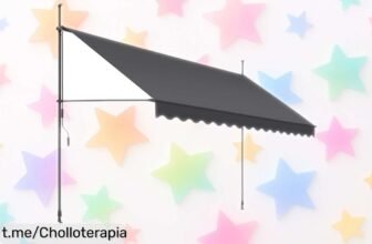 Toldo TecTake para terraza o balcón con manivela: protección del sol y la lluvia sin taladros, ¡ofertón inesperado para disfrutar al aire libre ya mismo!