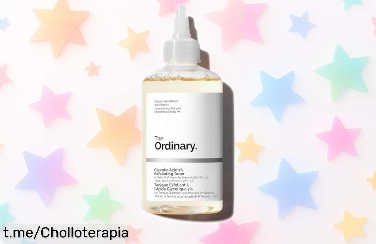 Tónico exfoliante The Ordinary Glycolic Acid 7% para una piel suave y luminosa desde el primer uso, ahora a un precio regalado que no puedes dejar pasar.