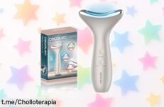 Tonificador facial eléctrico Cecotec FaceCare Face&Neck Pro a precio loco: mejora la firmeza y arrugas en minutos, ¡radiante y lista para brillar! No dejes pasar esta oportunidad.