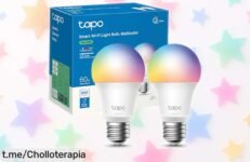 Transforma tu hogar con la bombilla LED multicolor Tapo L530E, controlable por voz, ¡y atrapa este precio que no se volverá a ver!