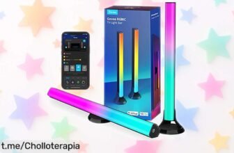 Transforma tu tele en un espectáculo de colores con la barra de luz LED Govee RGBIC, ¡aprovéchala ahora a precio loco y haz que cada noche sea mágica!