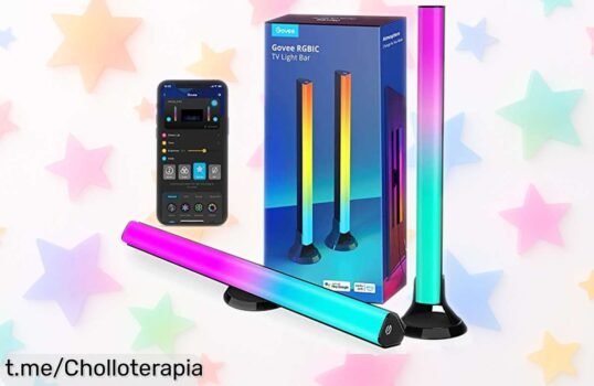 Transforma tu tele en un espectáculo de colores con la barra de luz LED Govee RGBIC, ¡aprovéchala ahora a precio loco y haz que cada noche sea mágica!