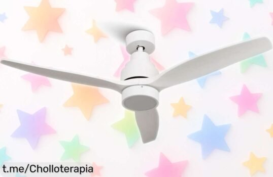 Ventilador de techo Mellerware Brizy Bright con luz LED a un precio regalado, ¡disfruta del aire perfecto sin complicaciones y dale un toque especial a tu hogar ya!