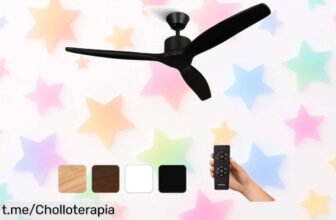 Ventilador de techo Mellerware Brizy: precio de risa por un chollo súper silencioso con 6 velocidades y mando. ¡No te lo pierdas, tu hogar merece esta frescura ahora!