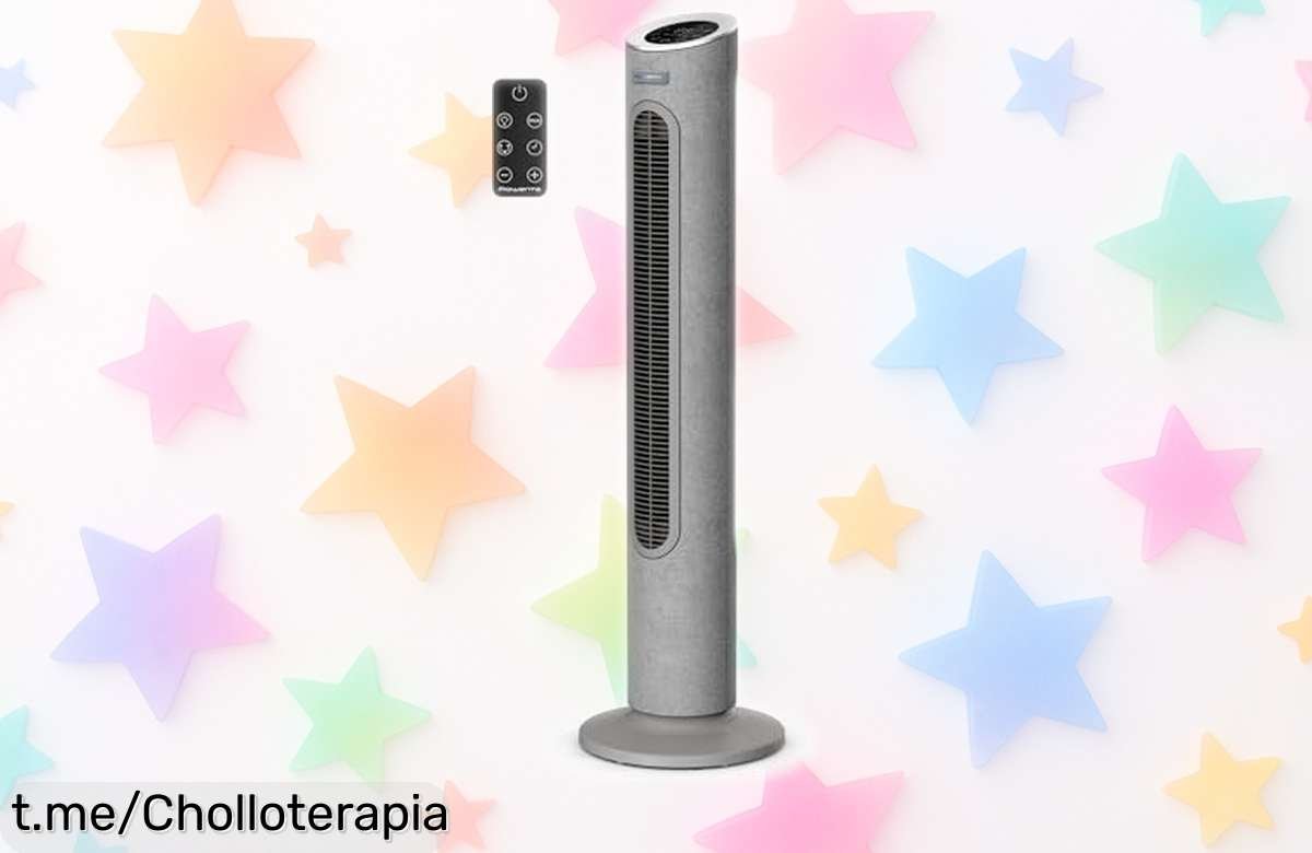 Ventilador torre Rowenta Eole Home: silencio total y frescura a 7,6 m. ¡No te lo pierdas, precio rebajado de locura por tiempo limitado!