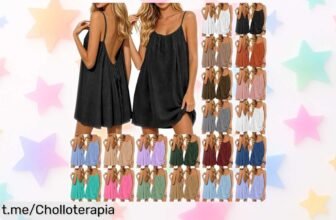 Vestido casual sin mangas espectacular que se ajusta perfecto para tus días de playa, ¡aplica el cupón y disfruta del precio descabellado para brillar este verano!