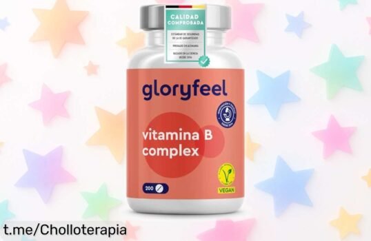 Vitamina B Complex con 8 vitaminas esenciales: ¡paquetazo de 200 tabletas veganas a precio escandaloso para subir tu energía y cuidar tu salud ya!