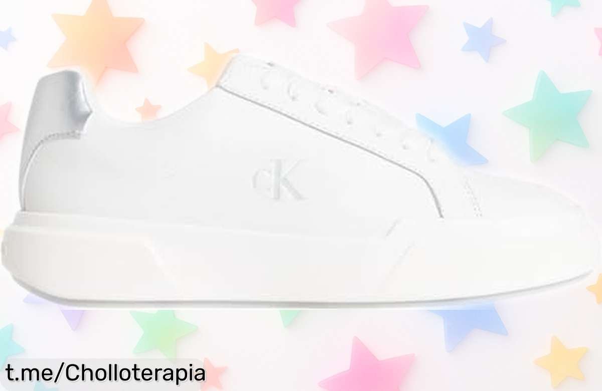 Zapas Calvin Klein LTH Met para mujer con suela gruesa y cordones, el precio ha caído en picado ¡No dejes pasar este chollazo que hará brillar tu estilo!