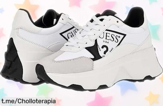Zapatillas Guess Calebb para mujer que te dan altura y soporte en cada jugada a un precio de ganga, ¡esta oportunidad no se repetirá, aprovecha ya!