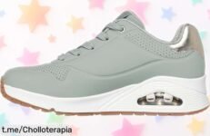 Zapatillas Skechers Uno Golden Air con cuña ajustable: ¡Chollo inesperado para que tus pies vivan frescos y cómodos! No dejes pasar esta oportunidad única.
