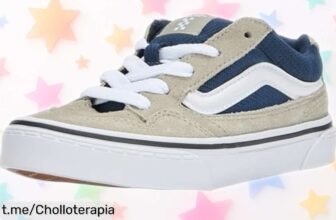 Zapatillas Vans Caldrone para peques, super chollo en estilo skate auténtico y calidad inigualable; no dejes pasar esta oferta limitada y dale a tus niños el look que merecen.