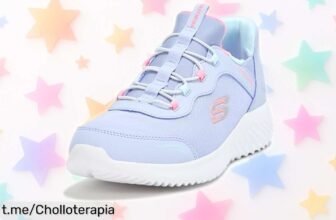 Zapatillas de deporte Skechers Bounder Simple Cute para niñas en oferta, ¡ajuste instantáneo y suela increíble! Aprovecha este chollo antes que se agote.