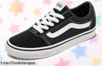 Zapatillas de mujer Vans Ward en piel con suela antideslizante a precio loco: ¡no te quedes sin ellas y conquista cada paso!