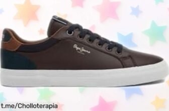 Zapatillas de piel Pepe Jeans Kenton Court, un diseño clásico que nunca falla a precio de ganga; ¡no te pierdas esta oportunidad única que hará brillar tus pasos!