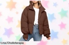 Abrigo grueso con capucha para mujer, la chaqueta que te abraza y te protege del frío. ¡No dejes pasar este ofertón calentito y práctico, date prisa antes de que se agote!