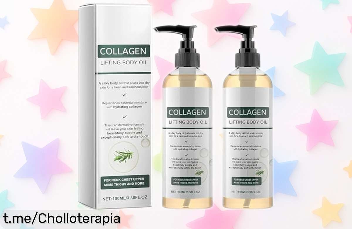Aceite de colágeno Collagen Oil: ¡2 unidades para una piel radiante y sin estrías! No dejes pasar este ofertón increíble que cuida tu belleza hoy.