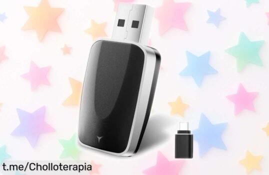 Adaptador inalámbrico Carplay y Android Auto 2 en 1 a un precio imbatible para disfrutar de tu música y navegación sin líos mientras conduces, ¡no te quedes sin el tuyo!
