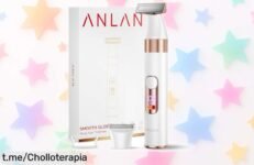 Afeitadora eléctrica ANLAN para mujer, corta en seco y mojado; ¡super chollo con batería increíble que no puedes dejar pasar!