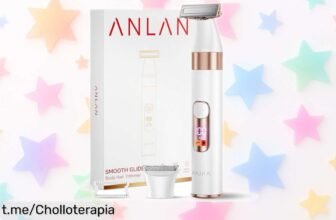 Afeitadora eléctrica ANLAN para mujer, corta en seco y mojado; ¡super chollo con batería increíble que no puedes dejar pasar!
