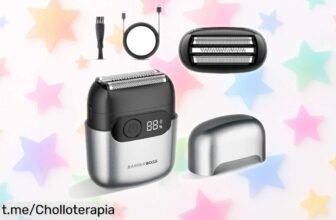 Afeitadora eléctrica compacta BarberBoss QR2752 a precio loco: obtén un cuidado fácil con láminas que se ajustan perfecto y duración increíble, ¡no te quedes sin la tuya!