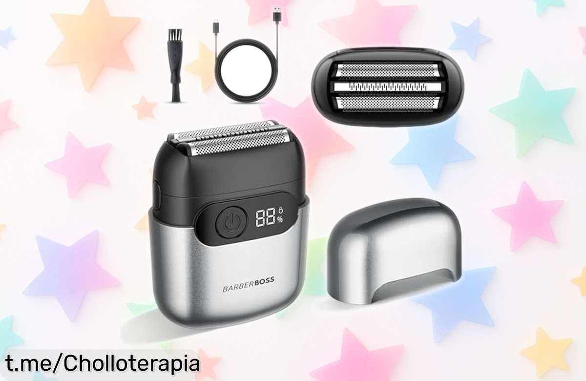Afeitadora eléctrica compacta BarberBoss QR2752 a precio loco: obtén un cuidado fácil con láminas que se ajustan perfecto y duración increíble, ¡no te quedes sin la tuya!