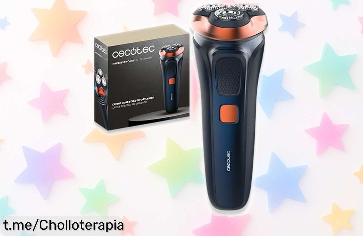 Afeitadora eléctrica rotativa Cecotec PrecisionCare Elite Smart, un chollazo con cabezal 3D y autonomía de 90 min. ¡No dejes escapar esta oferta que no se repite!