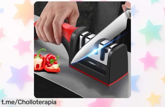 Afilador de cuchillos 3 en 1, ¡deja tus herramientas como nuevas a un precio desquiciado! No te quedes sin él y disfruta cocinando cada día.