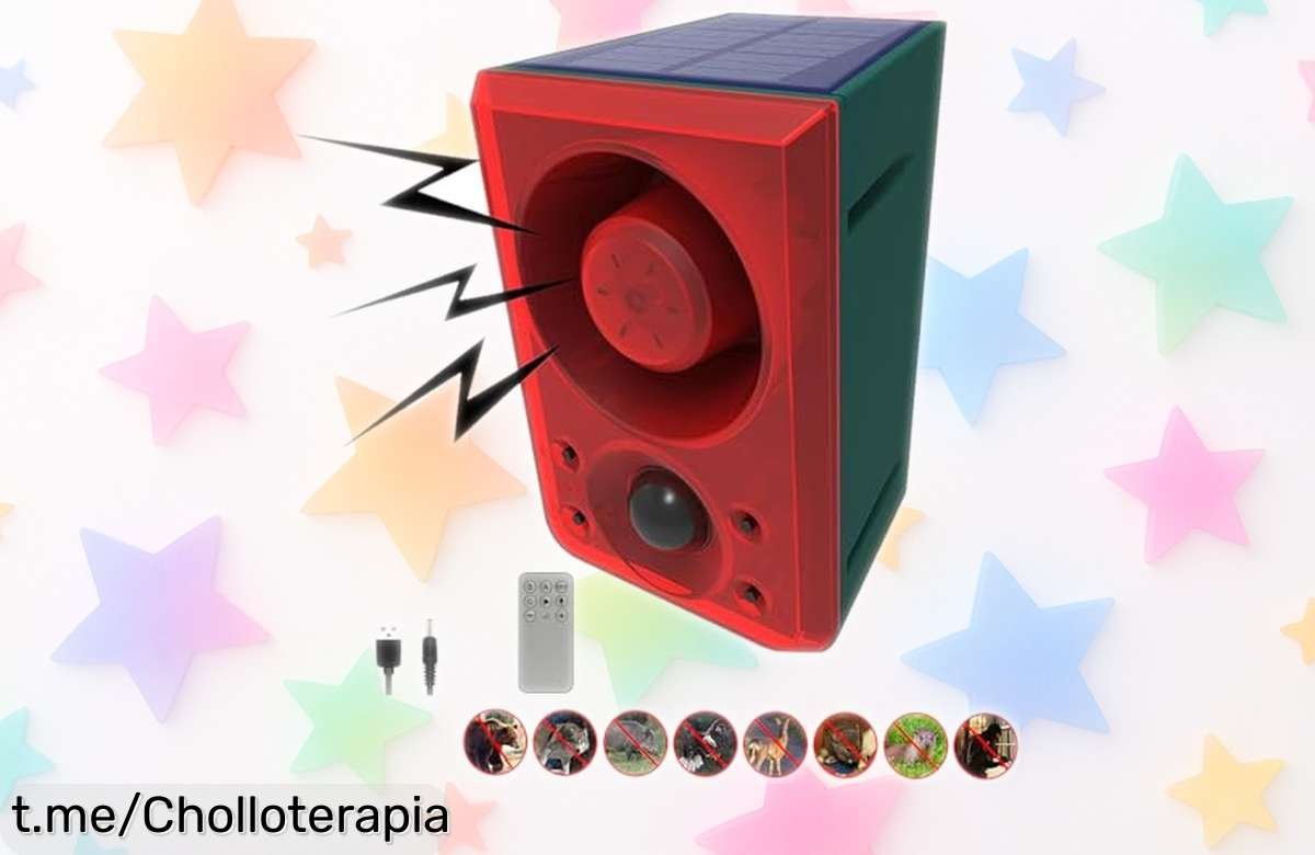 Alarma solar para exteriores que suena como un perro y tiene 130 dB, super chollo para proteger tu hogar sin complicaciones… ¡Hazlo ya antes de que se acabe!