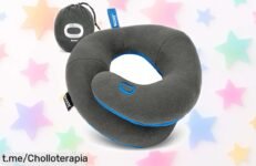 Almohada de viaje BCOZZY para peques que abraza su cabezita con un precio de escándalo, ¡no dejes pasar esta comodidad en sus travesuras!