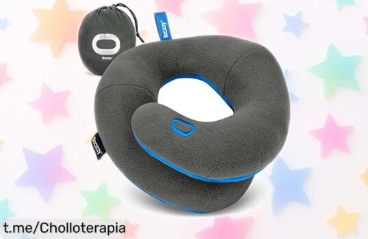Almohada de viaje BCOZZY para peques que abraza su cabezita con un precio de escándalo, ¡no dejes pasar esta comodidad en sus travesuras!