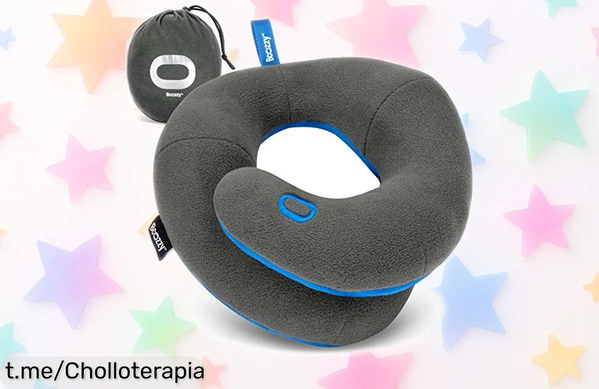 Almohada de viaje BCOZZY para peques que abraza su cabezita con un precio de escándalo, ¡no dejes pasar esta comodidad en sus travesuras!