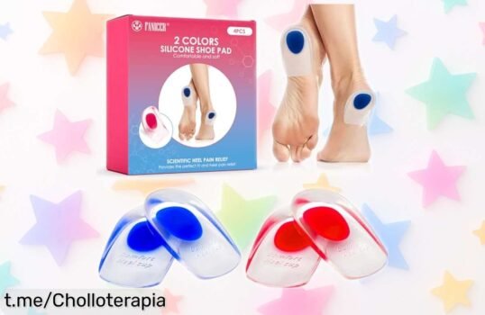 Almohadillas de gel para el talón que cuidan tus pies: ¡un ofertón imperdible que te hará sentir cada paso como un paseo en las nubes!