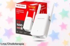 Amplificador WiFi Mercusys ME1500X, la solución perfecta para un internet super rápido y estable, ¡no dejes pasar este chollazo que transformará tu experiencia en casa!