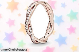 Anillo trenzado Pandora Timeless en oro rosa, ¡un ofertón para brillar con elegancia y sorprender a todos! No dejes que se te escape esta oportunidad única.