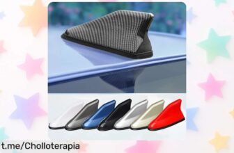 Antena aleta de tiburón para coche con diseño en fibra de carbono, moderniza tu auto y mejora la señal a un precio tirado que no puedes dejar pasar