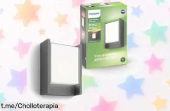 Aplique Philips myGarden con luz LED, un ofertón resistente al agua que ilumina tu exterior y llena de buen rollo cada rincón. ¡No te quedes sin el tuyo!