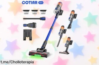 Aspiradora inalámbrica portátil COTIAR R11 a precio loco, ¡descuento brutal para dejar tu casa reluciente sin enredos! No te lo pierdas y siente la limpieza al instante.