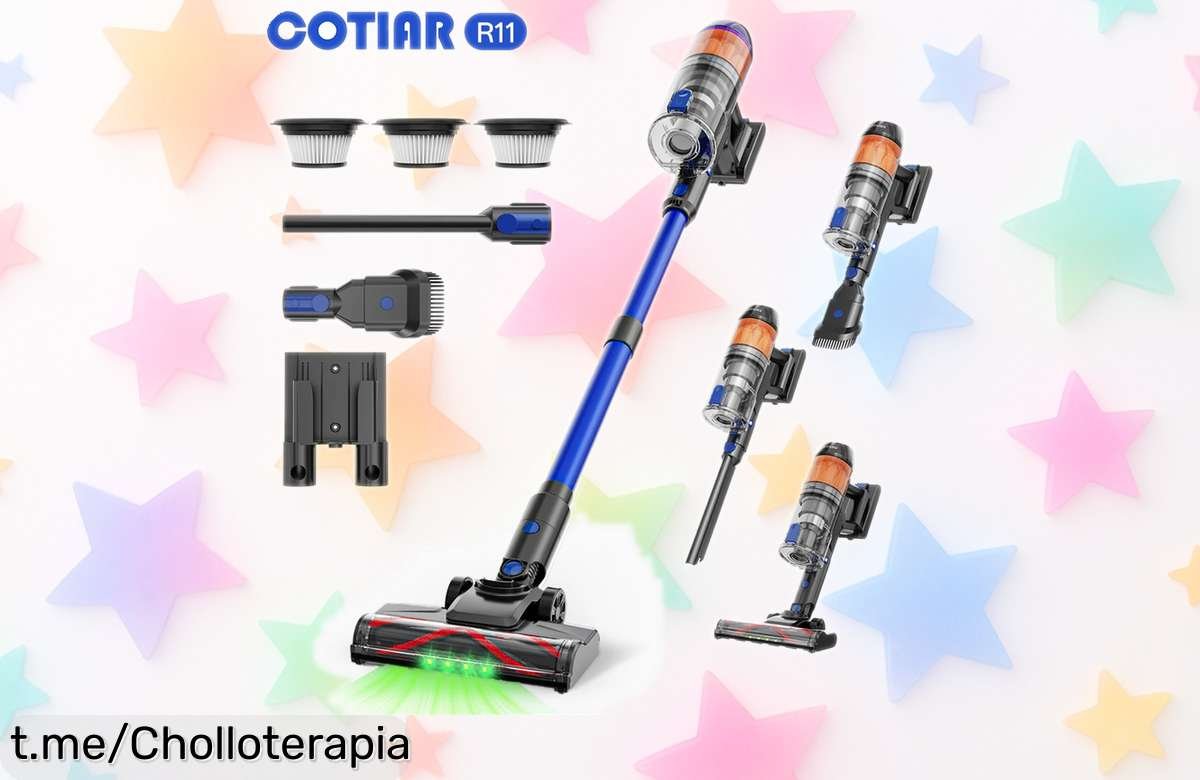 Aspiradora inalámbrica portátil COTIAR R11 a precio loco, ¡descuento brutal para dejar tu casa reluciente sin enredos! No te lo pierdas y siente la limpieza al instante.
