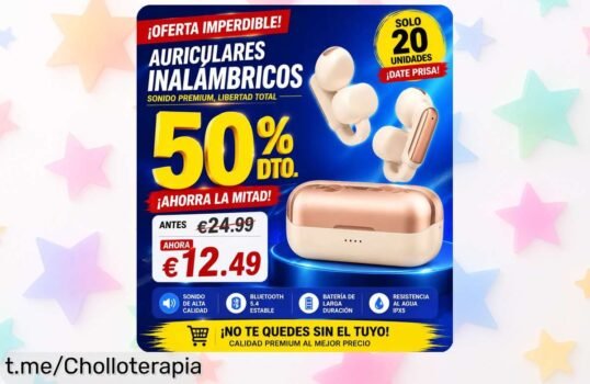 Auriculares deportivos inalámbricos con cancelación de ruido y 40 horas de batería a precio de risa, ¡escucha tu música favorita sin límites mientras te mueves!