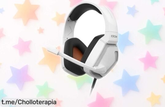 Auriculares gaming KROM KOPA Pro: Sonido ultra nítido y micro flexible a un precio rebajado, mejora tu juego ya mismo antes de que se agoten.