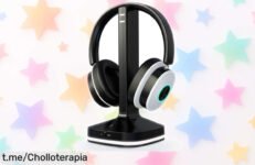 Auriculares inalámbricos para TV con batería brutal de 40 horas y sonido sin retrasos, ¡rebajados a un precio de escándalo que no te puedes perder!