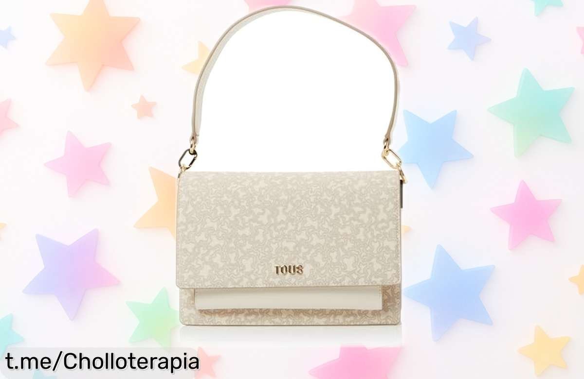 Bandolera mediana TOUS modelo Audree, perfecta para el día a día; ¡descuenton brutal en un diseño que no puedes dejar escapar y destacarte nunca fue tan fácil!