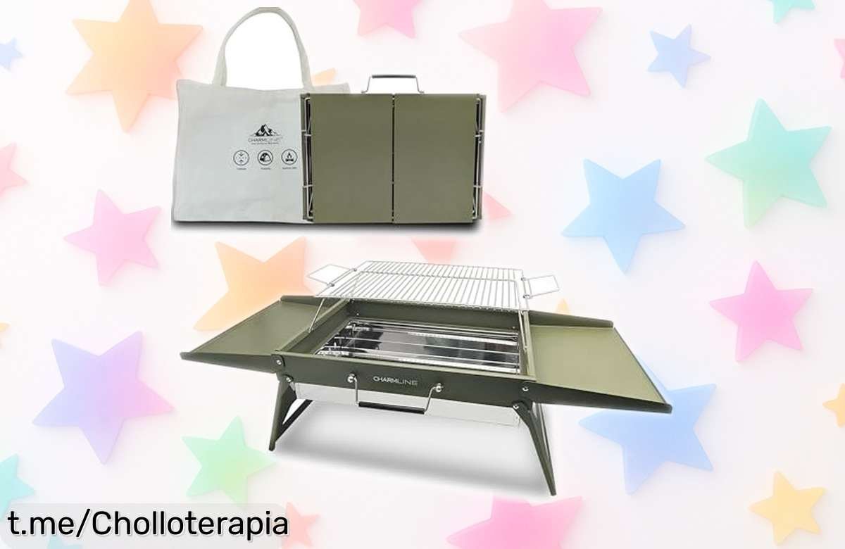 Barbacoa portátil Charmline: aprovecha este chollazo para tus comidas outdoor, ¡rebajada a un precio loco que no puedes dejar escapar!