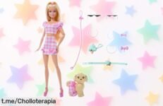 Barbie y su perrito twinning total, pack de diversión asegurada con vestidos a juego y accesorios súper cuquis, ¡precio rebajado que no querrás dejar escapar!