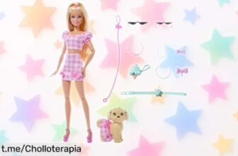 Barbie y su perrito twinning total, pack de diversión asegurada con vestidos a juego y accesorios súper cuquis, ¡precio rebajado que no querrás dejar escapar!