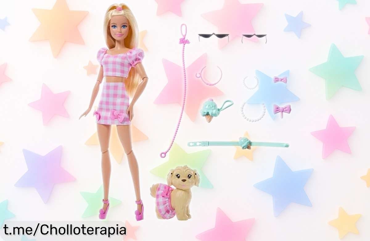 Barbie y su perrito twinning total, pack de diversión asegurada con vestidos a juego y accesorios súper cuquis, ¡precio rebajado que no querrás dejar escapar!